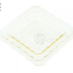 花邊正方餐盤(4、6PCS