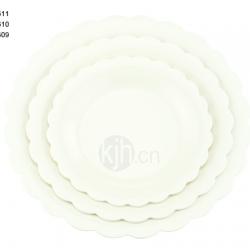 花邊圓型餐盤(6、4PCS