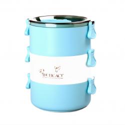 可伊圓形三層便當盒（大